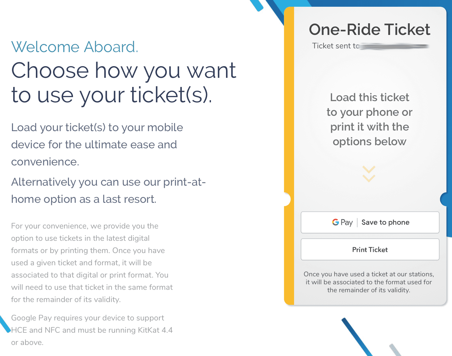 Placení pomocí Google Pay a mobilu v Las Vegas Monorail