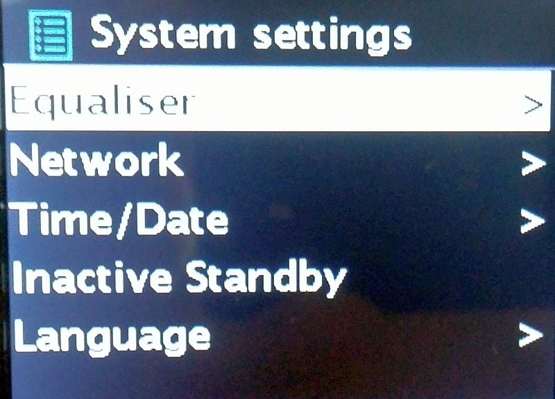 Noxon A560+ - System settings