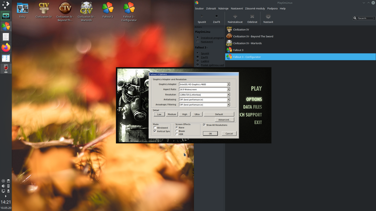 Staré hry na Linuxu (Wine, PlayonLinux)