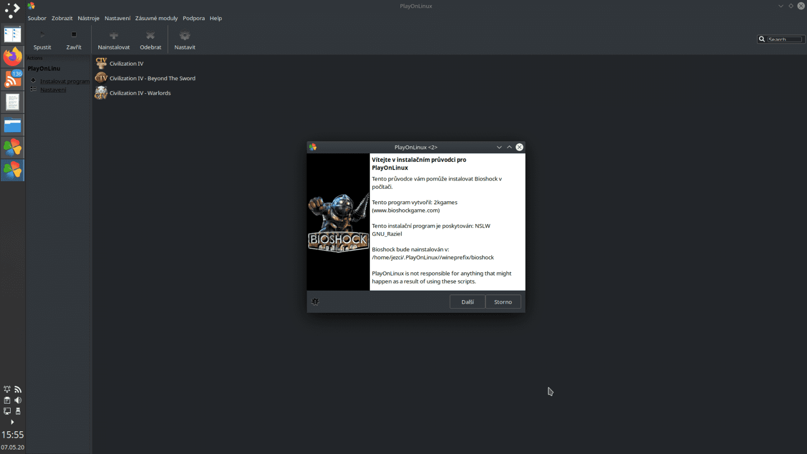 Staré hry na Linuxu (Wine, PlayonLinux)
