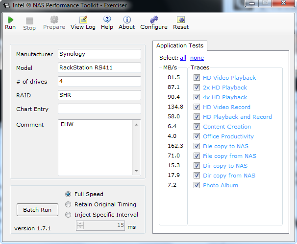 Synology RackStation RS411 NASPT