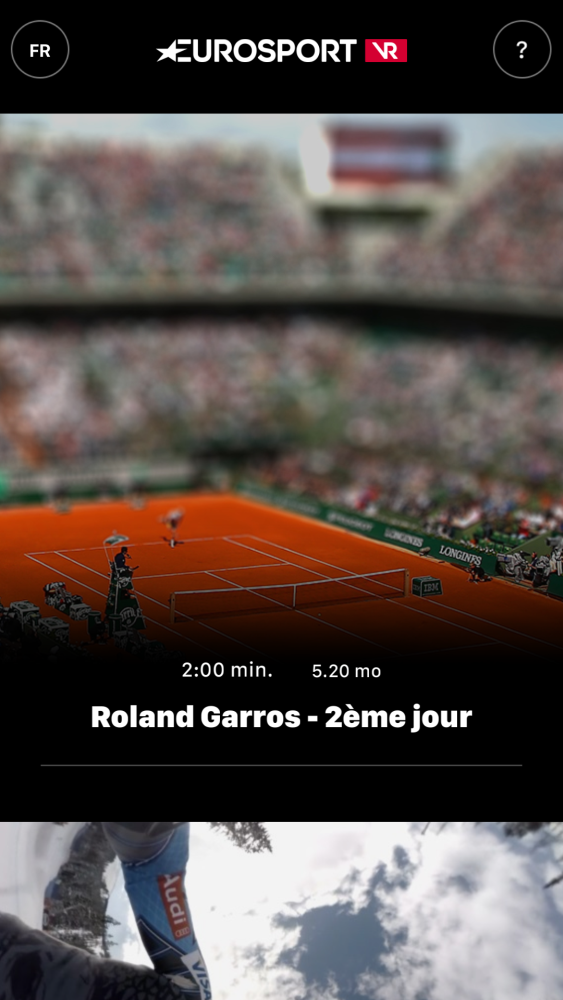 Eurosport VR pro French Open 2016