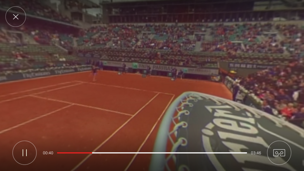 Eurosport VR pro French Open 2016