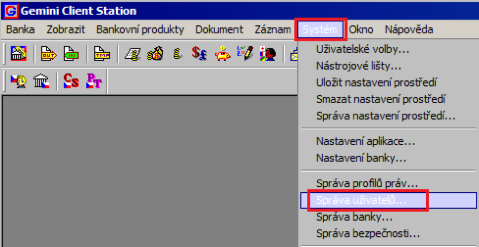 Homebanking Gemini 5 od PPF banky.