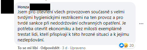 Obchodníci se na Facebooku radili, co bude dál