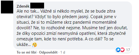 Obchodníci se na Facebooku radili, co bude dál