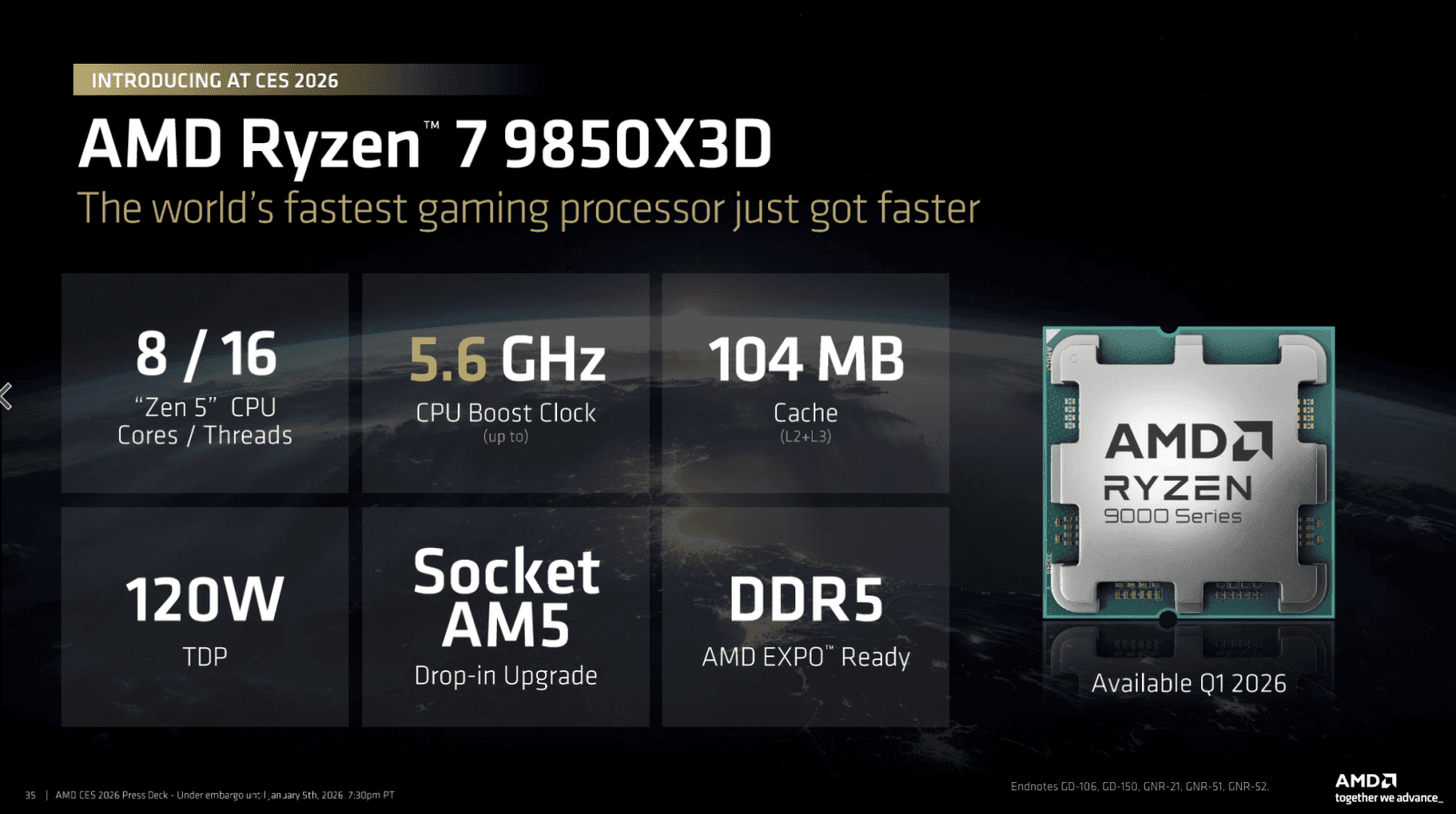AMD Ryzen 7 9850X3D