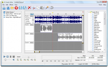 Aplikace AV Audio Editor umožňuje snadnou a bezplatnou úpravu audio souborů