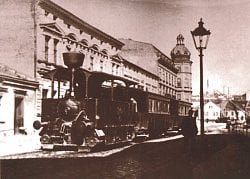 MHD v Ostravě v roce 1894.