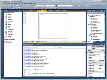 Prostředí nové verze Microsoft Visual Studio 2010.