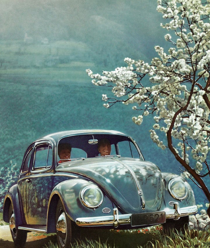 Pod rozkvetlým stromem pořizoval reklamní fotografie nejen Daimler-Benz, ale i Volkswagen