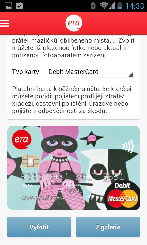 Mobilní bankovnictví Era