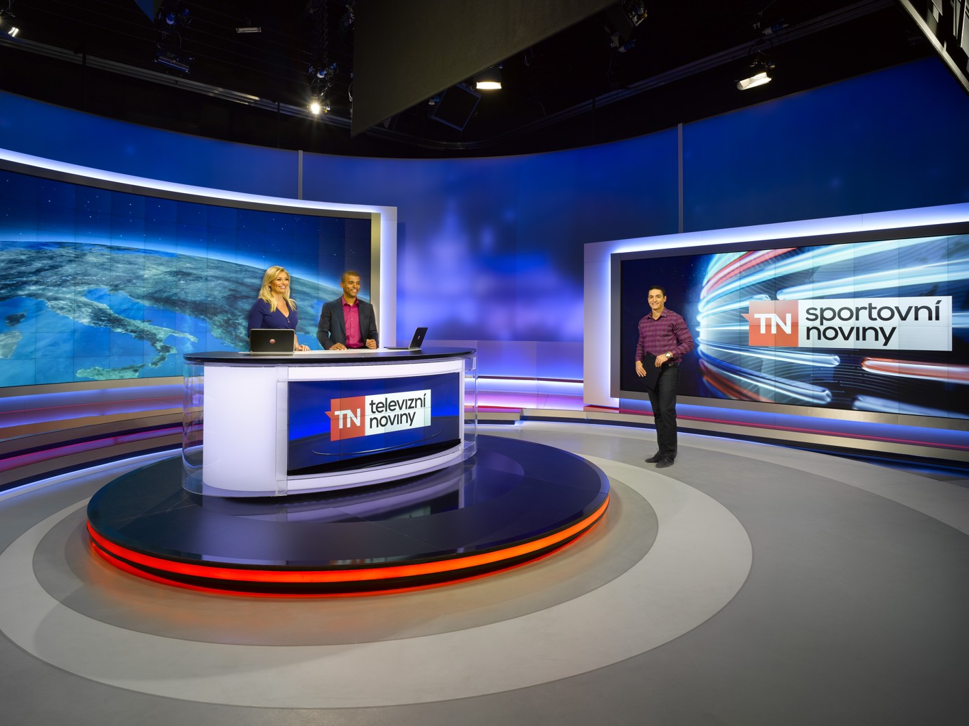 Televize Nova představila nové zpravodajské multifunkční studio