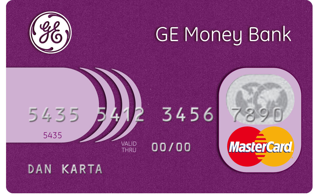 Platební karta GE Money Bank.