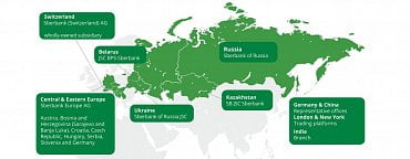 Přehed působení Sberbank Group. (24. 2. 2022)