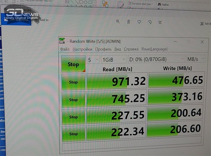 výkon prototypu NVMe SSD s řadičem Kraftway