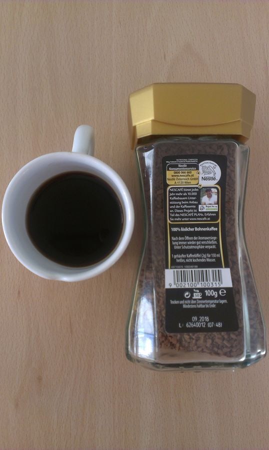 NESCAFE GOLD OIOGINAL, ROZPUSTNÁ SUŠENÁ 100 % KÁVA / NESCAFÉ EDELMISCHUNG