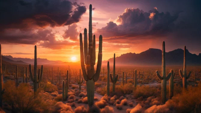 Cacti kaktus poušť