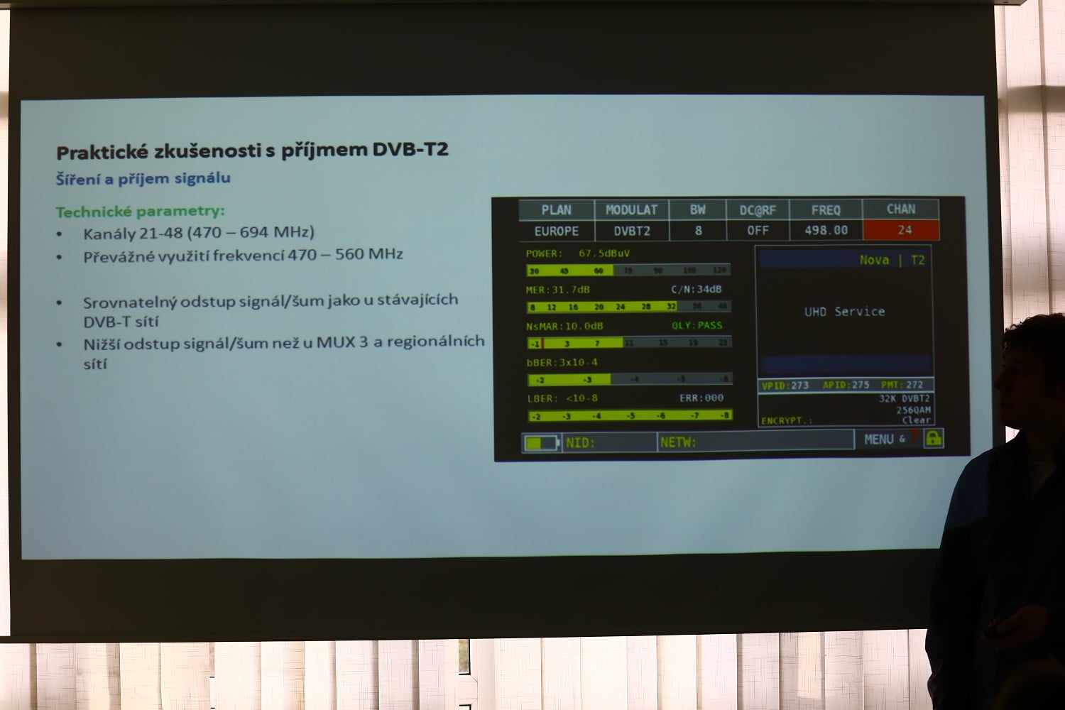 Jakub Melín na semináři Digital Broadcasting