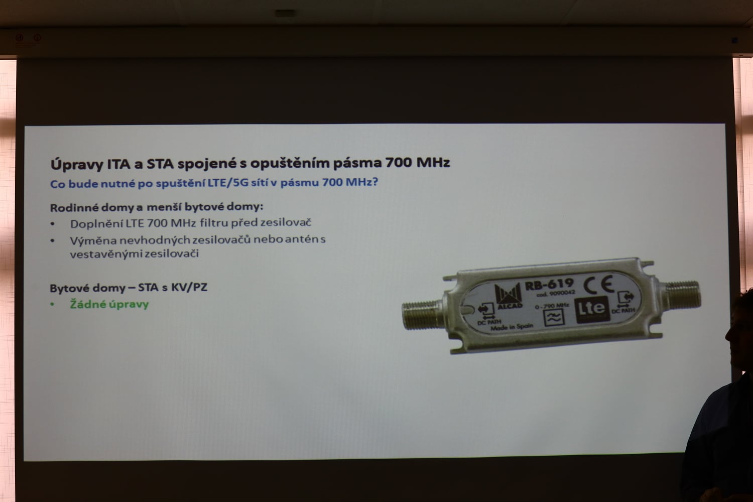 Jakub Melín na semináři Digital Broadcasting