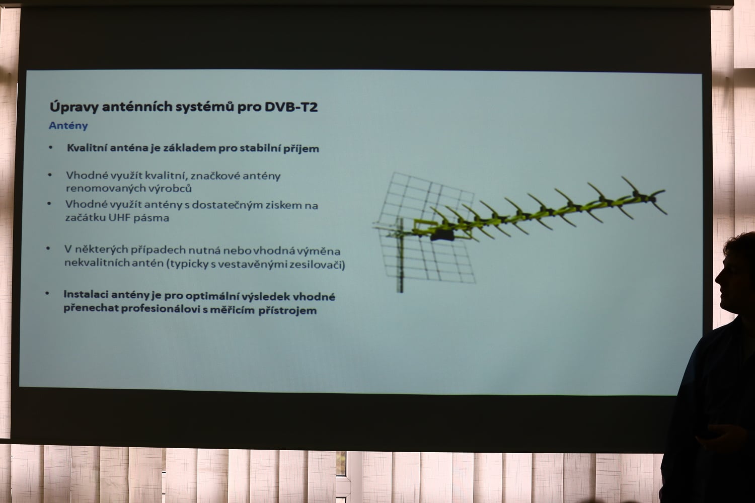 Jakub Melín na semináři Digital Broadcasting