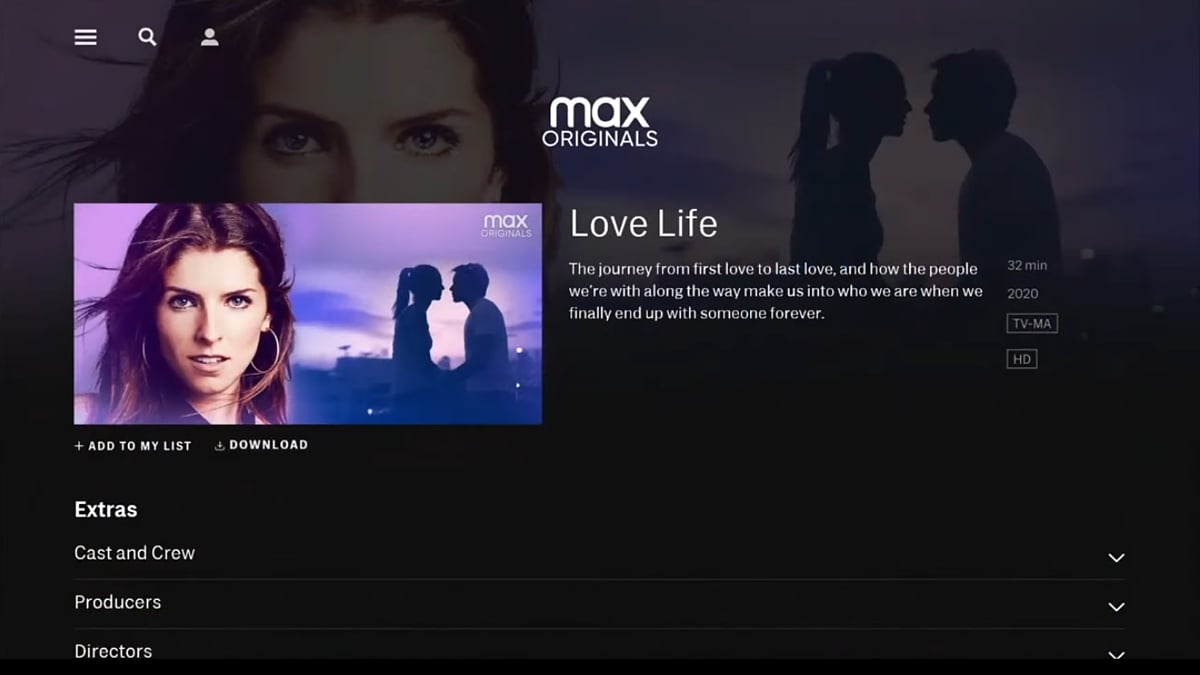 Uživatelské prostředí a nabídka HBO Max