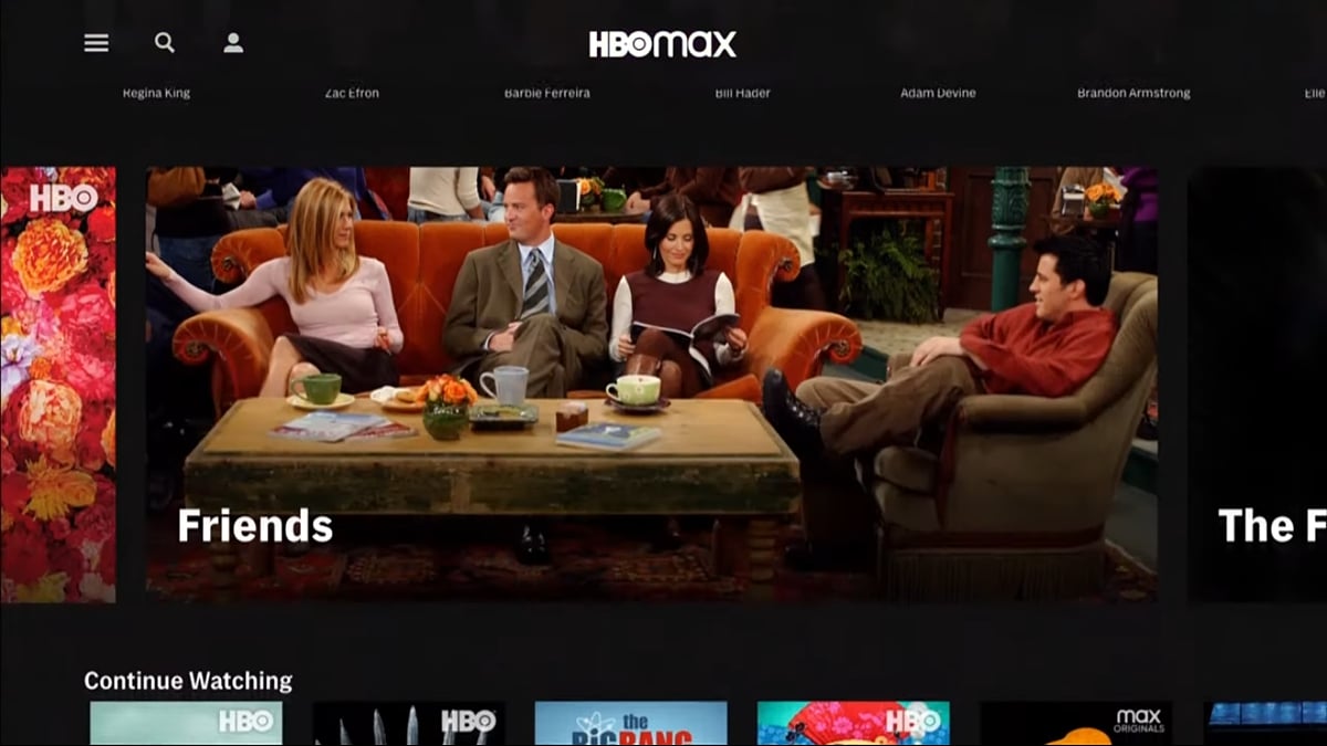 Uživatelské prostředí a nabídka HBO Max