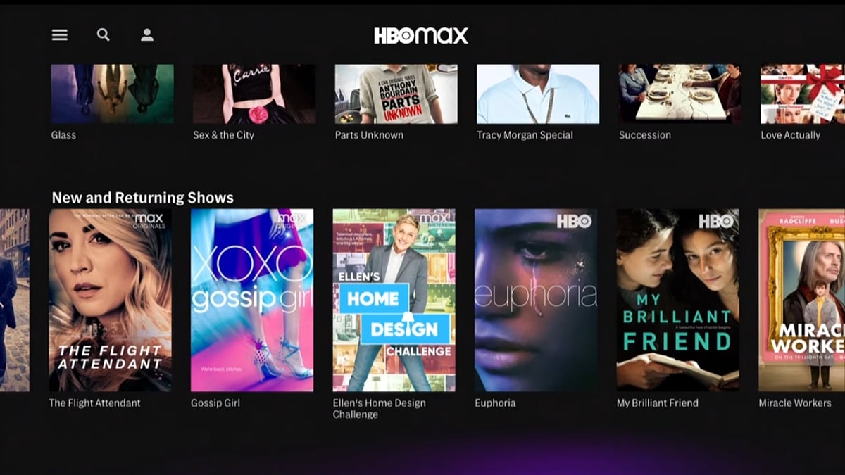 Uživatelské prostředí a nabídka HBO Max