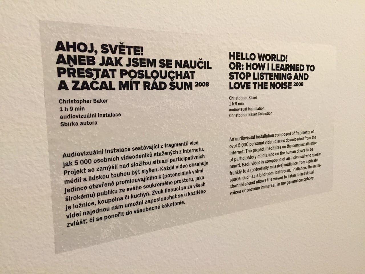 Výstava Big Bang Data v pražském DOXu