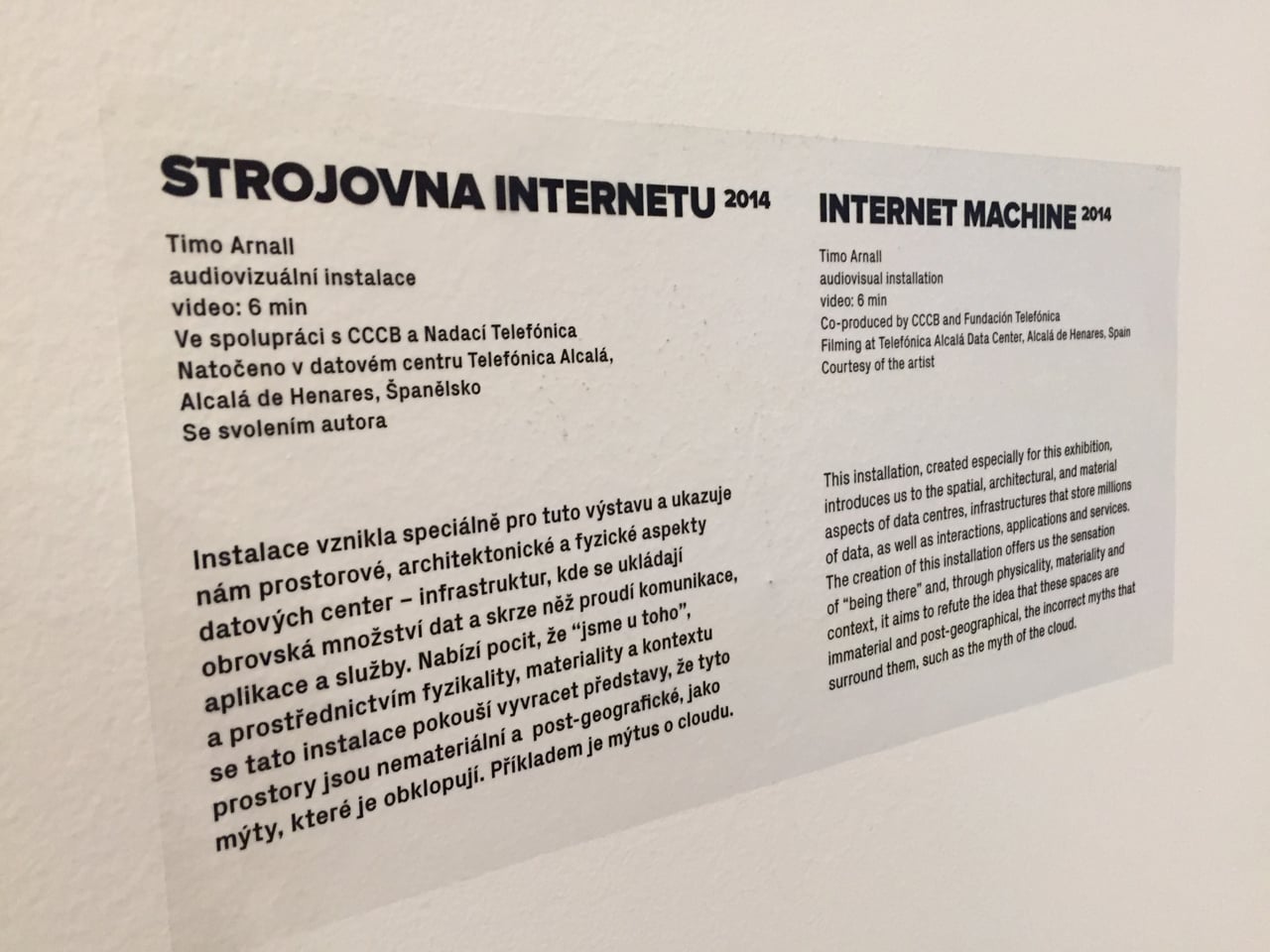 Výstava Big Bang Data v pražském DOXu