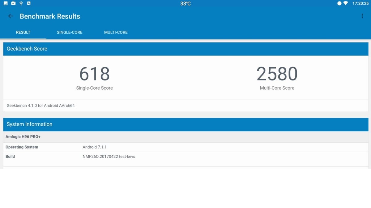 Generický H 96 Pro + - léto 2017 / 3-32 / Android 7.1.1