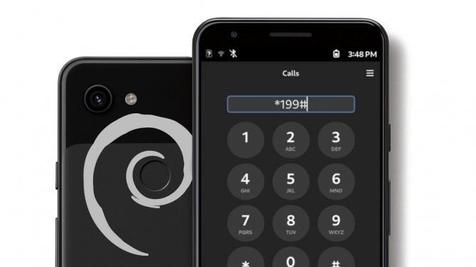 Mobian na telefonu Pixel 3a
