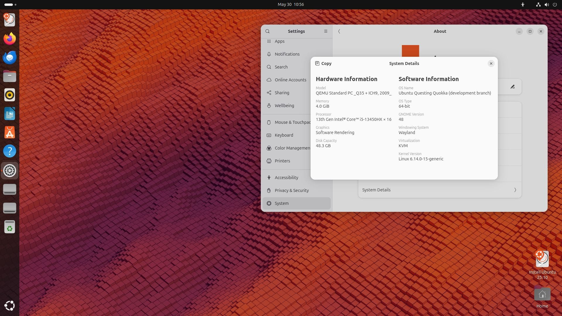 Ubuntu 25.10 Snapshot 1