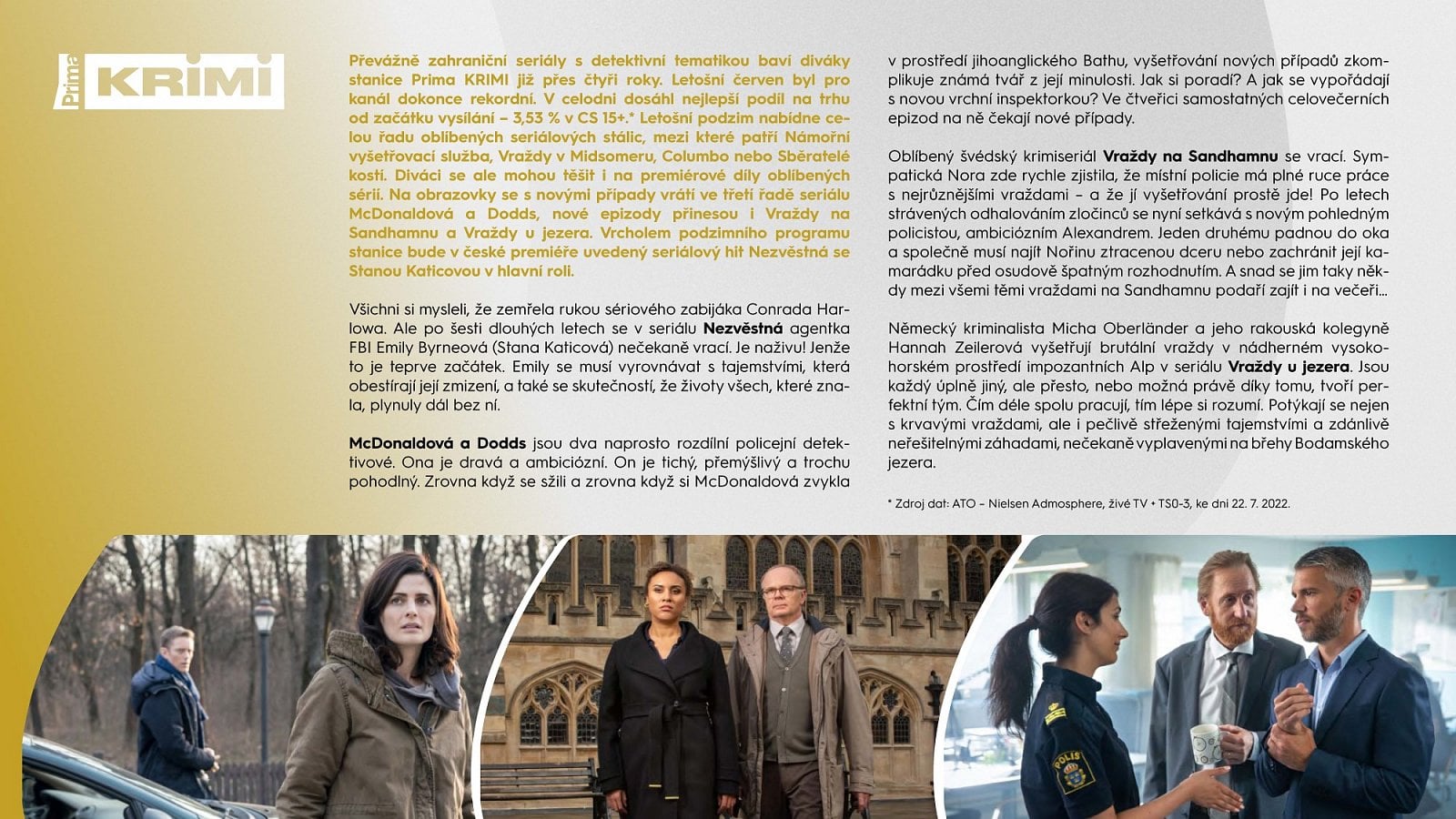 Podzimní schéma TV Prima 2022