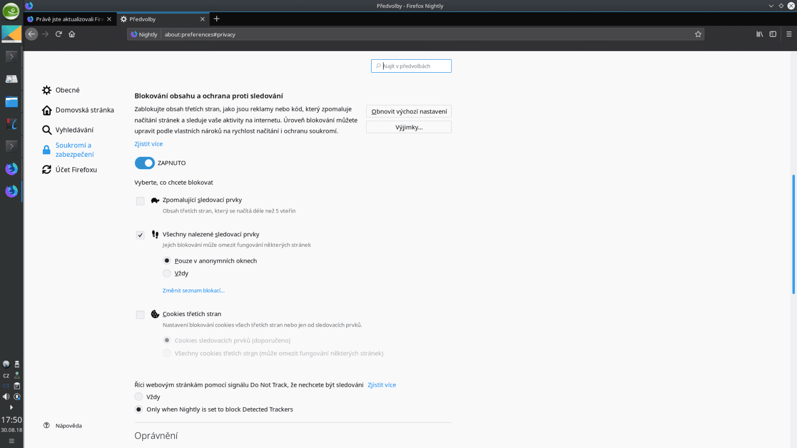 Firefox Nightly 63.0a1
