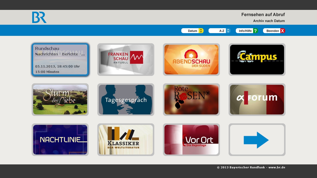 Nový vdeoarchiv Bayerischer Rundfunk