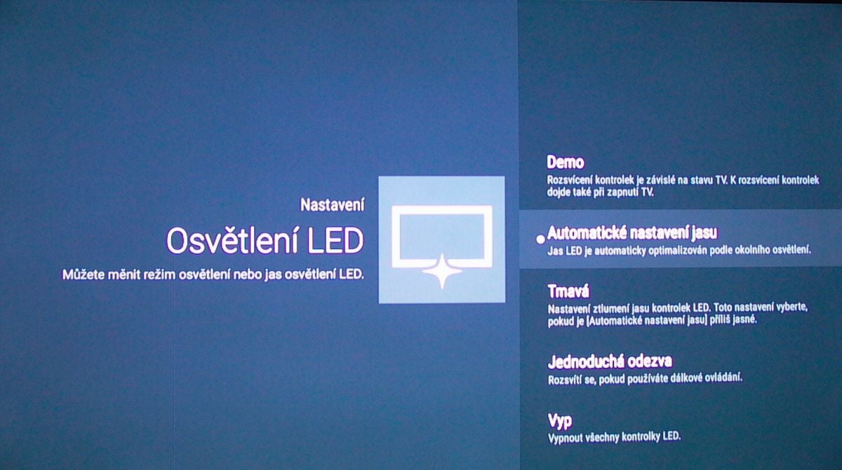 Sony KD-55XD7005 - nastavení