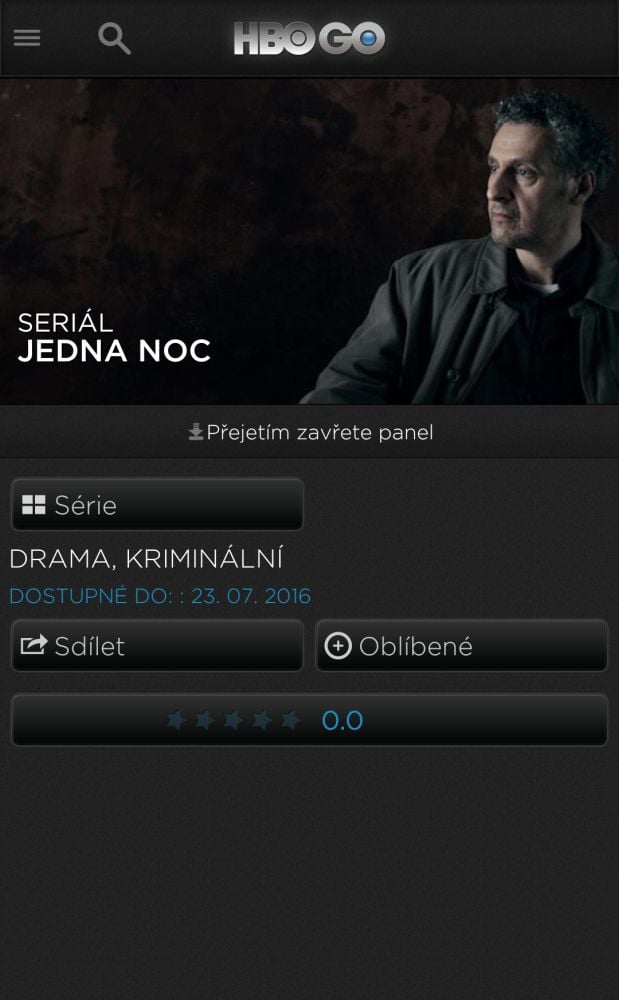 HBO, červenec 2016 - Jedna noc