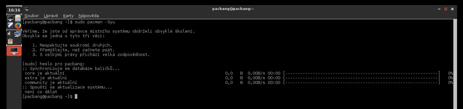 PacBang: start, aktualizace, ukázka vlastností