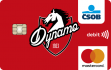 Platební karta s designem HC Dynamo Pardubice.