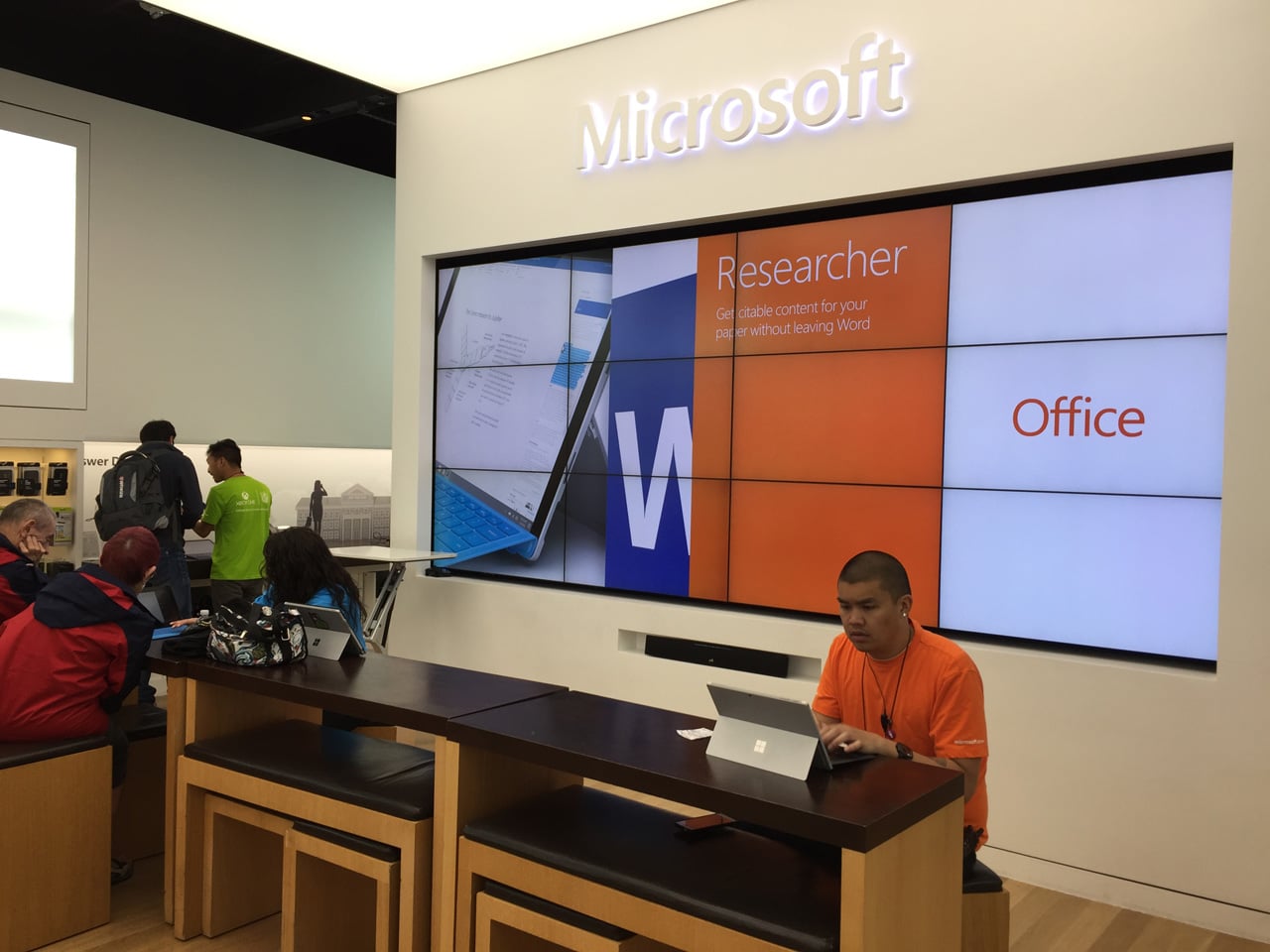 Jak vypadá obchod Microsoft Store v Las Vegas