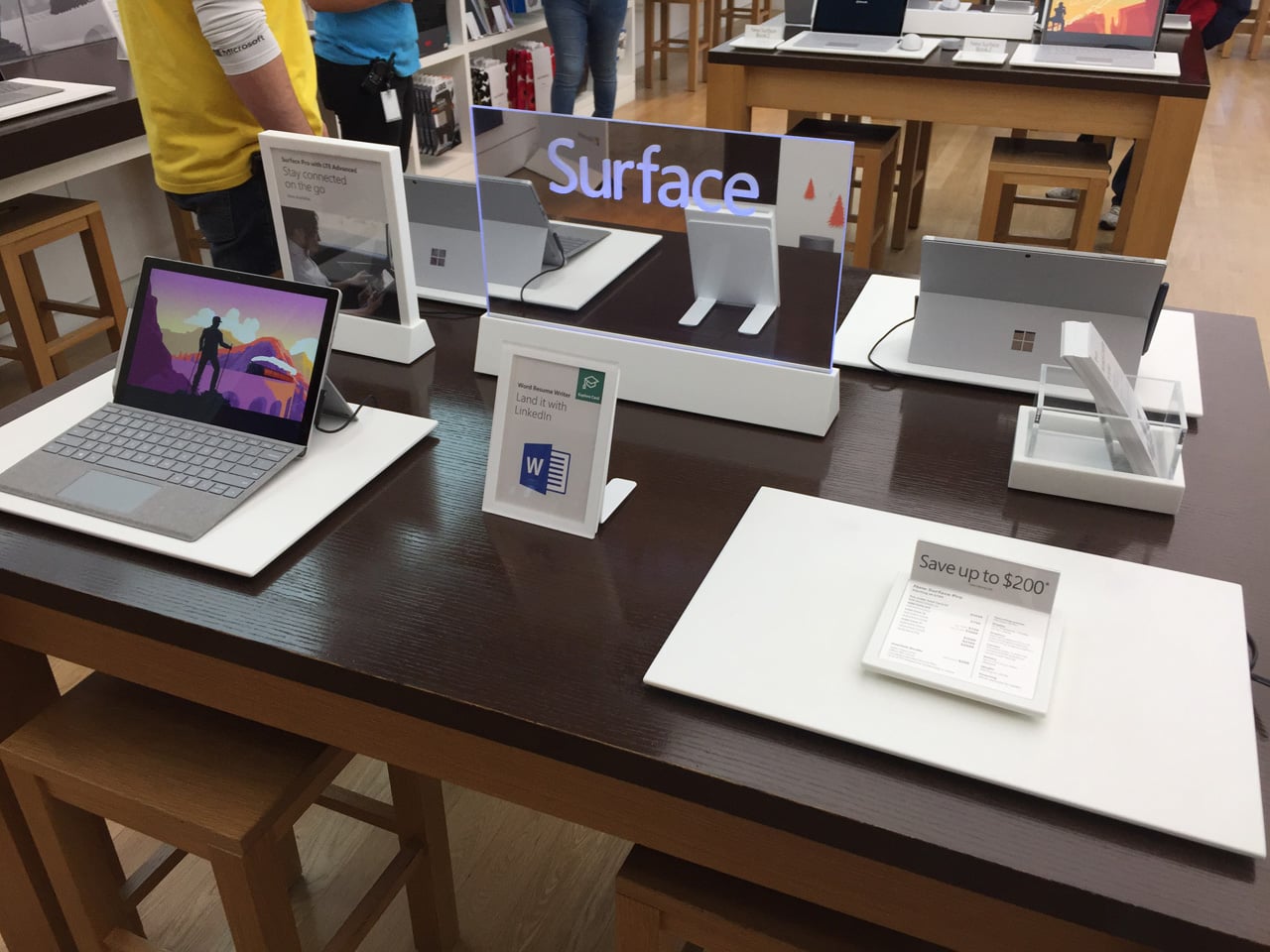 Jak vypadá obchod Microsoft Store v Las Vegas