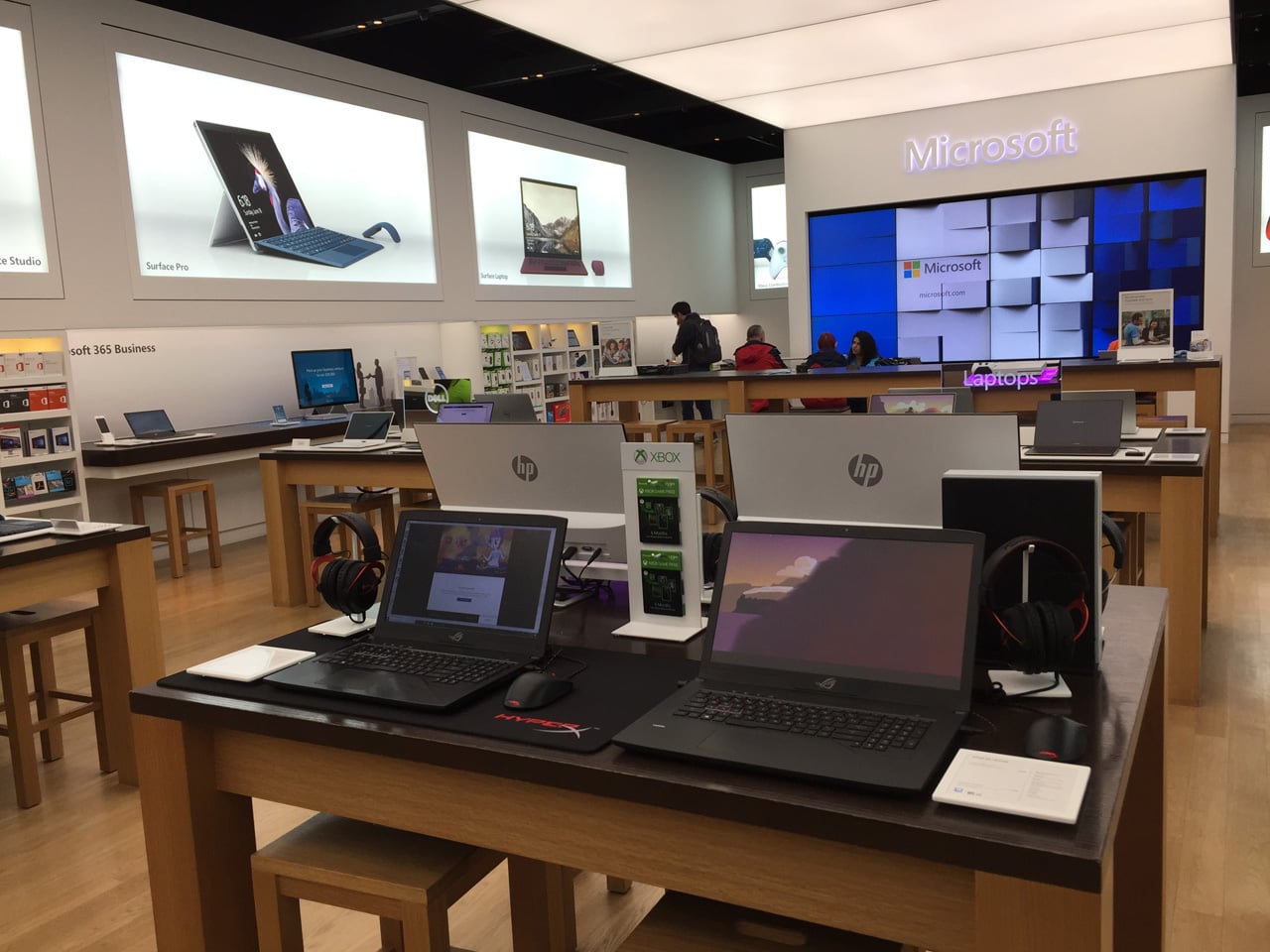 Jak vypadá obchod Microsoft Store v Las Vegas