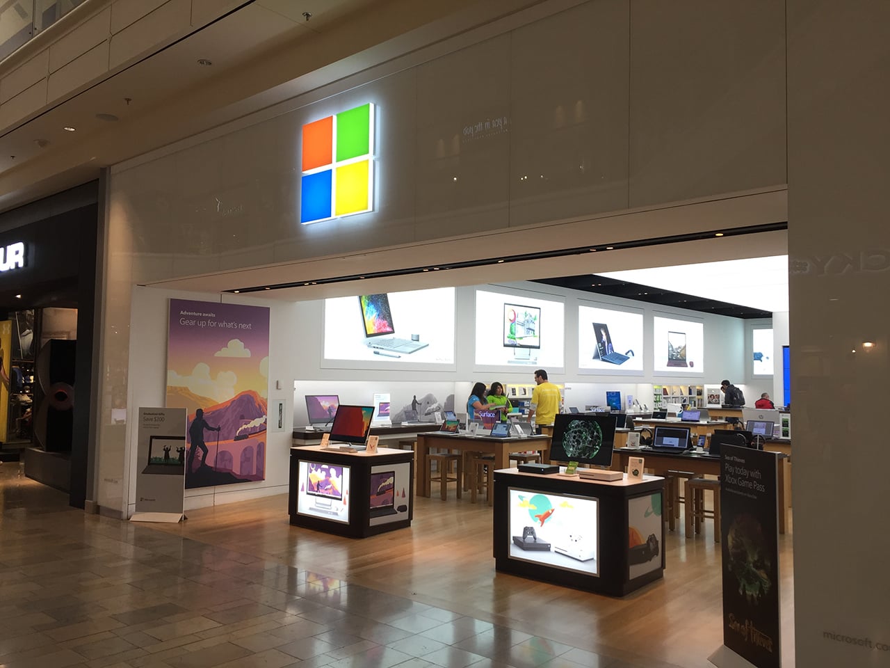 Jak vypadá obchod Microsoft Store v Las Vegas