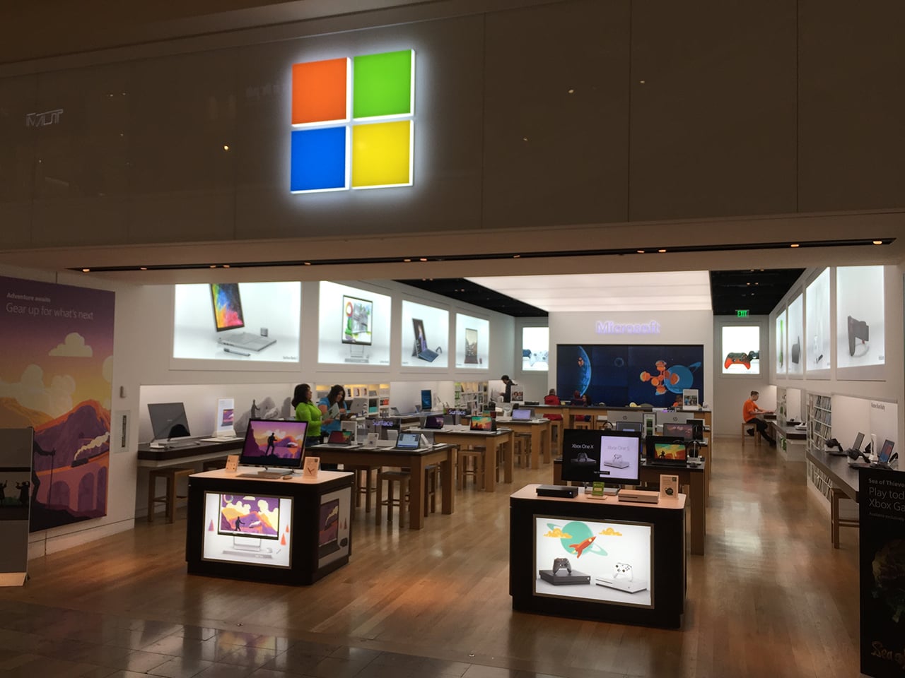 Jak vypadá obchod Microsoft Store v Las Vegas