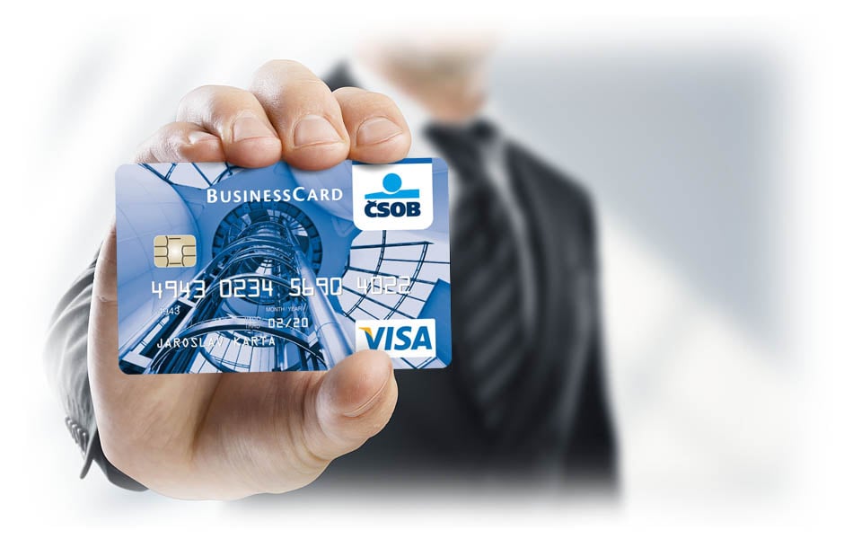Debetní karta Visa Business od ČSOB.