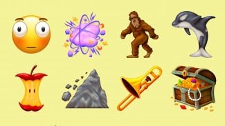 Příklady nových emoji přidaných v Unicode 17.0.0