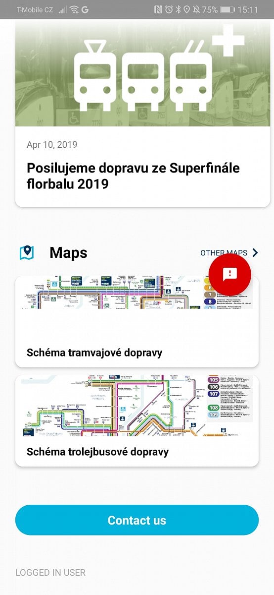 Mobilní aplikace MojeDPO od Dopravního podniku Ostrava