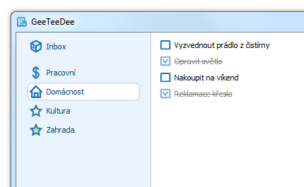 Ukázka použití více kategorií