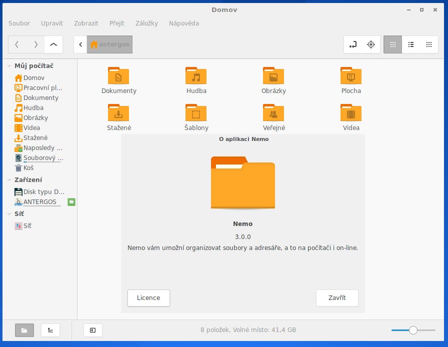 Antergos: start, aktualizace, demonstrace vlastností